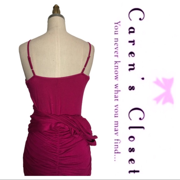 NWT Laundry by Shelli Segal Berry Ruched Dress - Picture 5 of 7